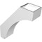 Ekena Millwork 5 1/2-in. W x 18-in. D x 22-in. H Imperial Architectural Grade PVC Knee Brace BRCP055X18X22IMP - alternate 4